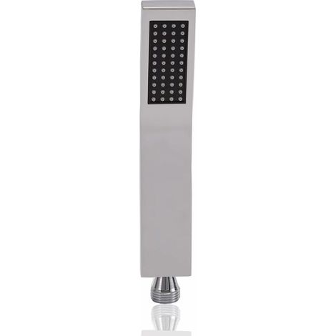royaluxe - Pommeau de douche à main en laiton Pommeau Douche Anti Calcaire Économe en eau - Haute pressionstyle L argenté, finition chromée (1/5)