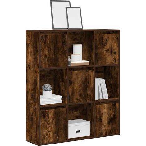 Bücherregal Räuchereiche 89x24x101,5 cm Holzwerkstoff (1/5)