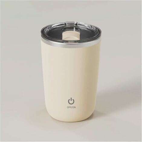 Insulated Coffee Cup with Lid, 380ml Insulated Takeaway Coffee Mug, BPA Free Insulated Coffee Mug for Car, White Insulated Travel Mug (1/5)