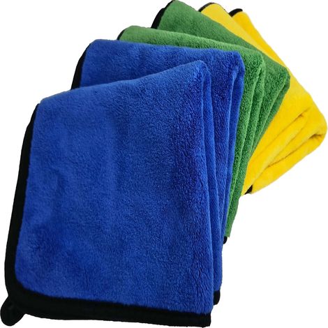[JAMAIS UTILISÉ]Lot de 6 Chiffons Microfibre Voiture. 820GSM. pour Entretien, lustrage, séchage et Nettoyage intérieur et extérieur Auto. Ultra-Absorbant, Anti-Rayure, Multi Usage, vitre, Cuisine (1/5)