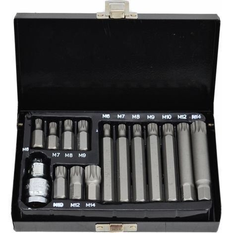 Werkzeugset awtools aw35119bl S2 Stahl Metallkoffer 15-teilig (1/3)