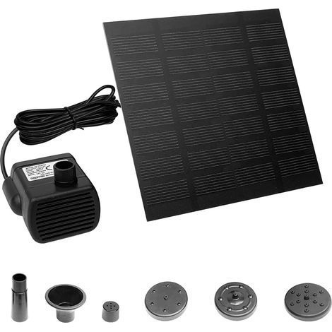 1 Pompe Solaire, Moteur Sans Balais, 4 Buses, Pour Étang, Jardin (1/5)