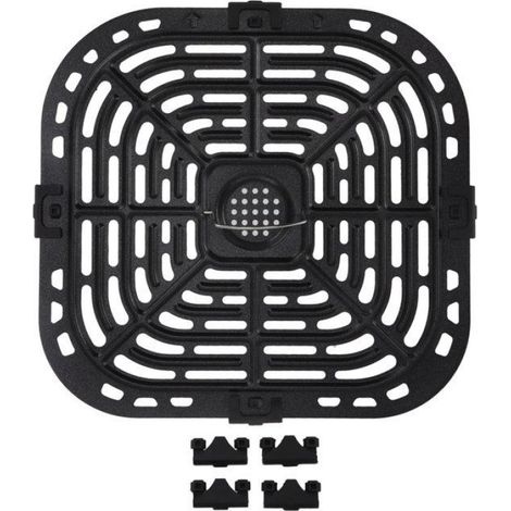 1 Poêle à griller,Acier inoxydable 304,Cuisson uniforme,Tous feux,24x23 cm (1/4)