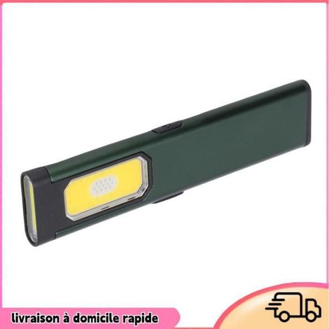 Aucune lampe de poche plate EDC Lampe de poche magnétique EDC étanche, 5 vitesses d'éclairage, lampe de poche auto outillage Verte (1/5)