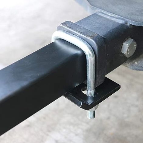 Universal SUV trailer boom hook anti-loosening device and fastener for car modification. (1/4)