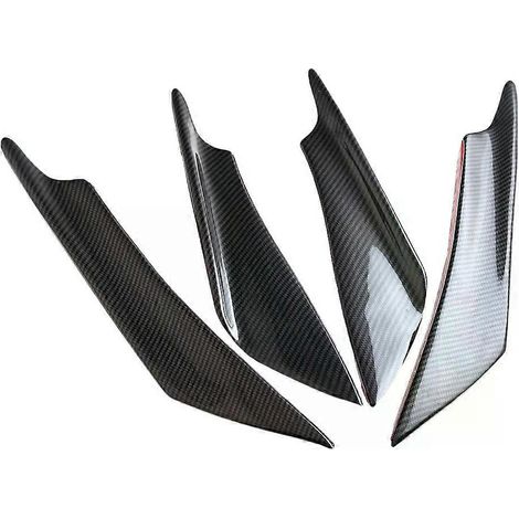 4-teiliges universelles Frontstoßstangen-Spoiler-Lippensplitter-Finnen-Set für Autos - JXLGV (1/4)