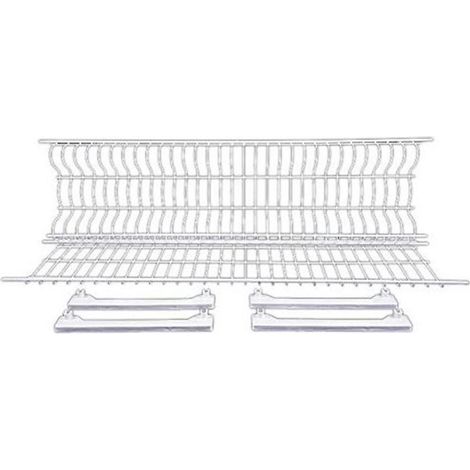 SCOLAPIATTI CM 76 PLASTIFICATO BIANCO PORTAPIATTI SUPPORTI OMAGGIO FE 72618 (1/4)