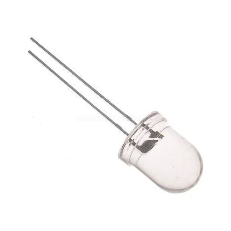Diode LED jaune 10mm 12v 2180-3000mcd 30º lentille transparente Osy5paa131a-12