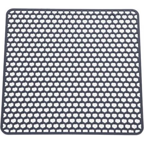 Tapis d'évier de cuisine, 34,534,5 cm, tapis d'évier en silicone, protection d'évier carrée, tapis d'évier antidérapant, utilisé pour sécher la vaisselle et les ustensiles de cuisine.