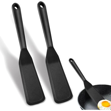 Lot De 2 Spatules EnSilicone Anti-Adhésives Résistantes À La Chaleur,Spatule Cuisine Silicone Sans Bisphénol,Maryse Patisserie,Spatule Silicone,Pour La Cuisson Du Poisson, Des Crêpes, Des Œufs (1/5)