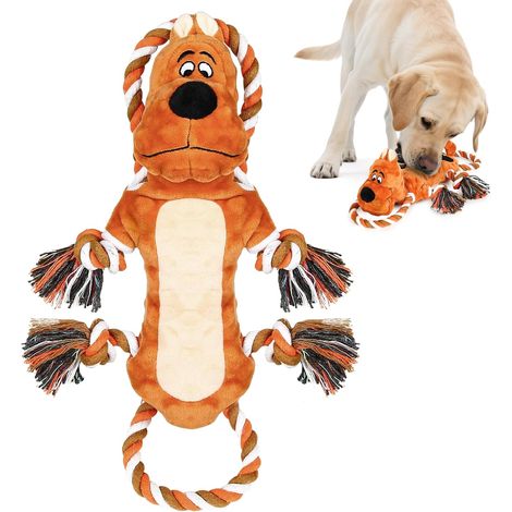 Jouet indestructible pour chiens de grande race, adorable jouet en papier froissé qui couine, adapté aux chiens de petite, moyenne et grande taille. (1/5)