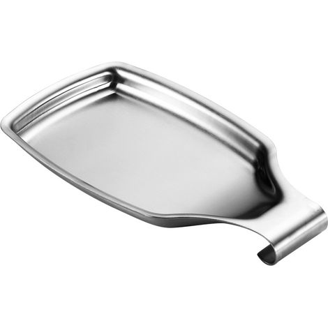 Support de Cuillère en Acier Inoxydable 304 20.5cm Repose Cuillère Antirouille Repose Ustensiles Cuisine Robuste Durable pour Couteaux Fourchettes Louches Brosse Restaurant - Argent (1/5)