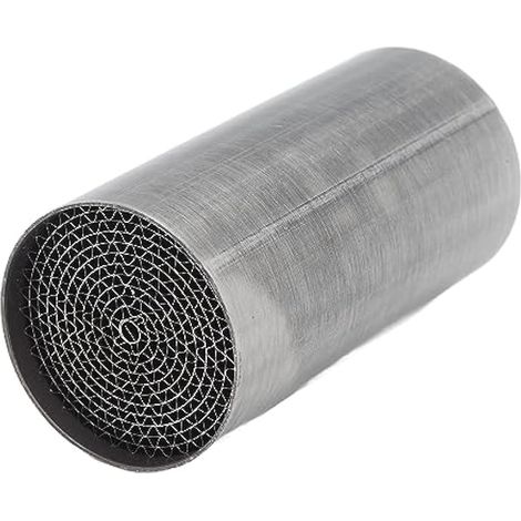 Catalyseur universel pour tuyau d'échappement moto, acier inoxydable, silencieux avant/milieu (48x100mm) (1/4)