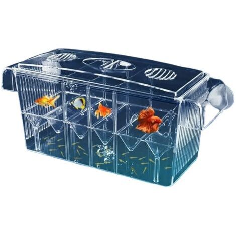 Boîte d'isolement pour aquarium, incubateur, boîte d'élevage pour guppys, poissons tropicaux, incubateurs de petite et grande taille, salle de ponte (1/5)