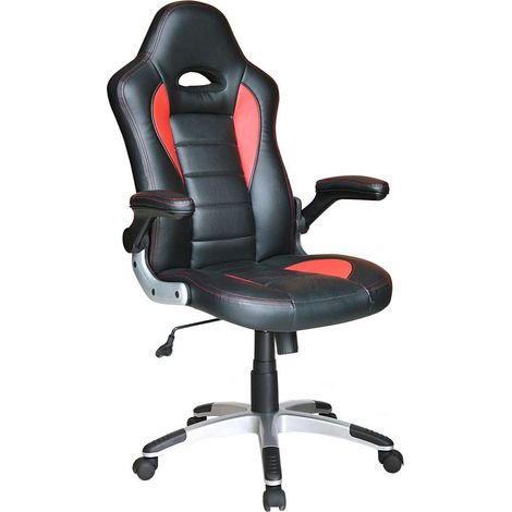Poltrona Direzionale Gamer - Rosso e Nero - Ergonomica 70x50x110 cm