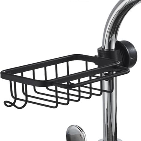 Porteéponge, Robinet Support de Rangement, Support de Robinet de Cuisine, Support pour Robinet d'ÉvierSuspendu Organisateur, pour Évier de Cuisine et Salle de Bain