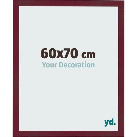 yd. - Cadre photo 60x70 - Vin Rouge Patine - MDF - Bologna (1/5)
