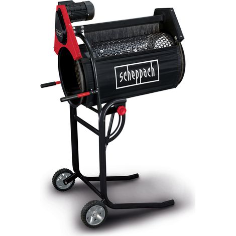 Scheppach Tamis rotatif RS350 – 230 V – 250 W – Tambour de tamisage ø 400 mm – Longueur du tambour 800 mm – Vitesse 42 tr/min – Tambour inclinable