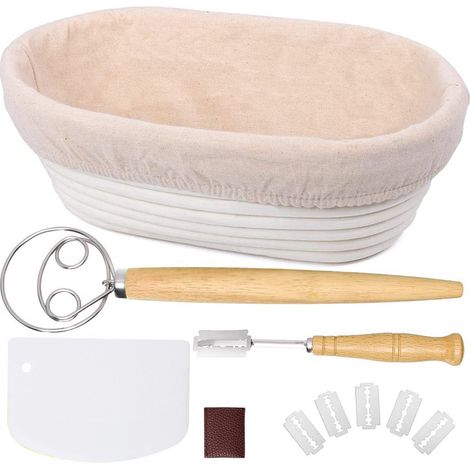 Ensemble d'ustensiles de pâtisserie, couteau à pain en acier inoxydable, couteau à découper, bleu de fermentation