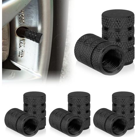 Reifenventilkappe – Eloxiertes Aluminium – Wasserdicht – Kompatibel mit Auto, Fahrrad und Motorrad – 17,5 x 10,5 mm – 8er-Pack (1/5)