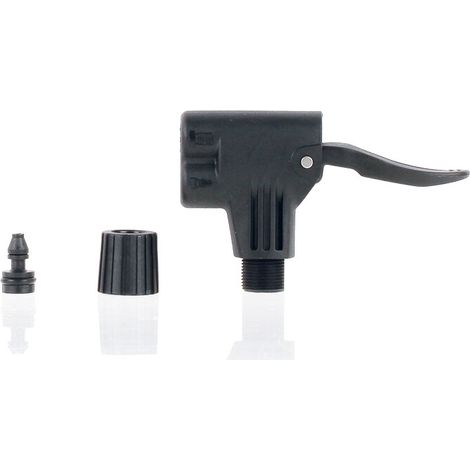 HEYNER® Fahrradpumpen Kopf mit Hebelstecker -Ersatzadapter Multi- passend für HEYNER® alca® Luftpumpen und weiteren Modellen Ersatz Pumpenkopf