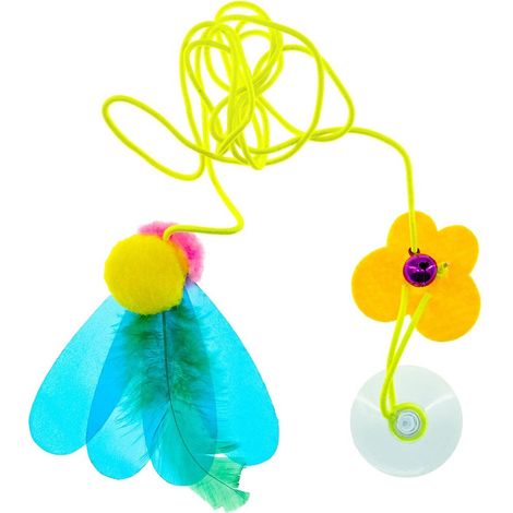 Spring gioco per gatti grillo blu 130 cm più 9 cm