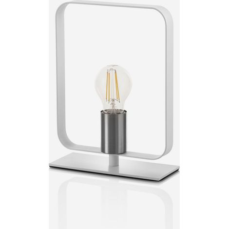 Lampada da tavolo moderna in metallo design minimale Helm - Bianco