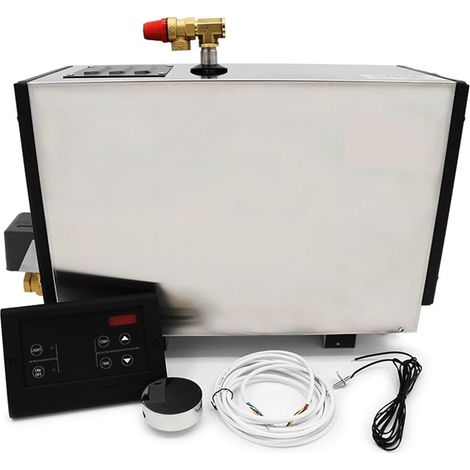 Poêle de sauna Poêle de sauna électrique, Générateur de bain de douche à vapeur Commercial de luxe 12KW, Machine à vapeur humide, générateur de vapeur domestique Chauffe-sauna pour bain de vapeur (1/5)