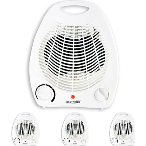 Set di 4 Termoventilatore Elettrico. 2 impostazioni di Temperatura 1000W - 2000W. Ventilazione, aria calda e aria temperata (1/5)