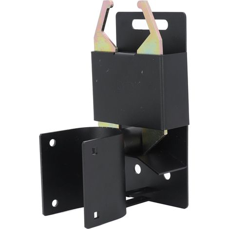 Loquet de portail à double sens verrouillable, anti-affaissement, construction robuste, noir, pour portail tubulaire rond de 41 à 51 mm (1 5/8 à 2 pouces). (1/5)