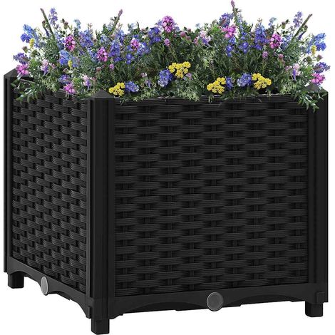 vidaXL Jardinera elevada 40x40x38 cm Polipropileno (1/5)