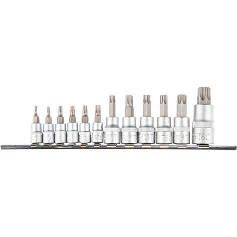 Embouts Torx avec douille 1/4, 3/8, 1/2", jeu de 12 (1/2)