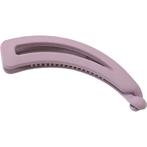 Pince à cheveux en forme de queue de cheval, pince banane, en plastique, pour femme. Épingle à cheveux simple et élégante.-Light Purple (1/5)