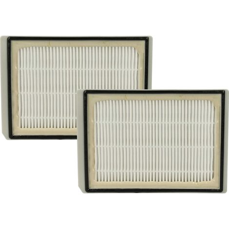 vhbw 2x filtro sostituisce Kärcher 6.414-823.0, 2.860-229.0 per aspirapolvere - filtro HEPA grigio / bianco