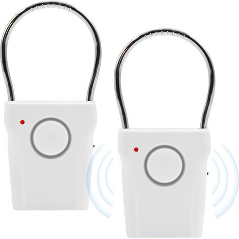Türalarm – Vibrationsmelder für Türgriffe – Funktioniert ohne Installation – 2 Tonmodi (Gong/Alarm) – Einstellbare Empfindlichkeit – 2er-Pack (1/5)