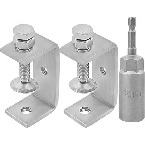 Lot de mini serre-joints en C, serre-joints en acier inoxydable 304, serre-joints robustes de 65 mm pour le travail du bois, serre-joints de fixation de type C (1/4)