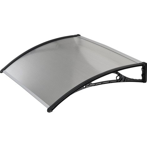 Auvent ABS Profondeur 70 cm, Longueur 100 cm, Noir (1/5)