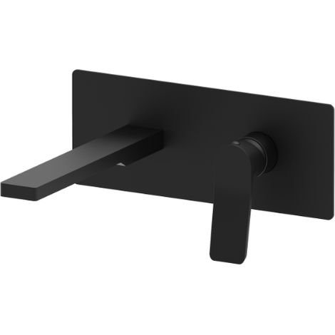 Miscelatore lavabo ad incasso con bocca l. 150 mm Paffoni serie Tilt TI104NO  Ottone - Nero opaco (1/2)