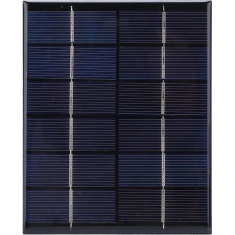 Chargeur solaire 2W 6V monocristallin haute efficacité, panneau solaire étanche pour batterie, sortie élevée (1/5)