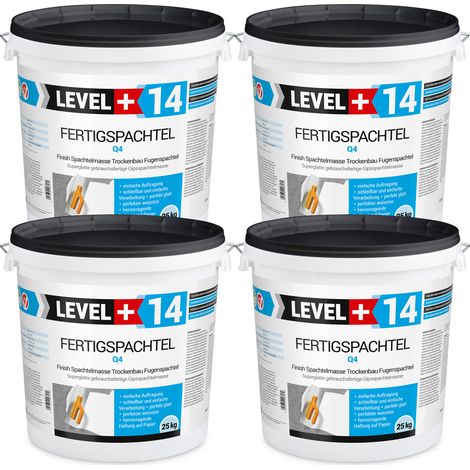 LEVEL+ Fertigspachtel Spachtelmasse Glättmasse L+14 - 100KG (1/5)