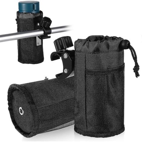 Ensemble de 2 porte-gobelets de vélo d'extérieur avec pinces crocodiles, porte-bouteille multifonctionnel, sac isotherme WHBYV (1/4)