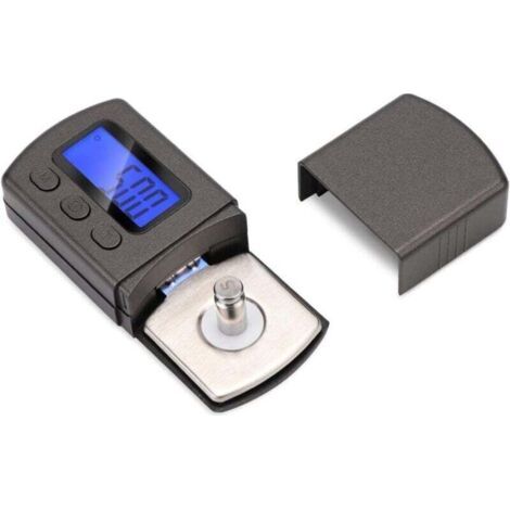 Mini Balance Numérique Adaptateur, Aiguille Platine Vinyle , Numérique Turntable Stylus Force Echelle Jauge Testeur, Phonographe Disque LCD Rétroéclairé (1/4)