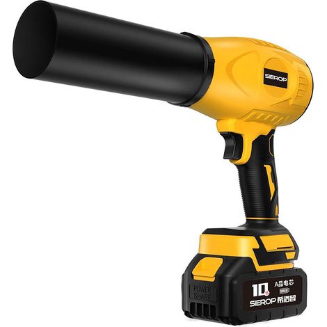 Souffleur de Feuilles sans Fil 31,000 rpm, this portable blower comes with two batteries and a charger, suitable for gardens, cars, and patios. (1/4)