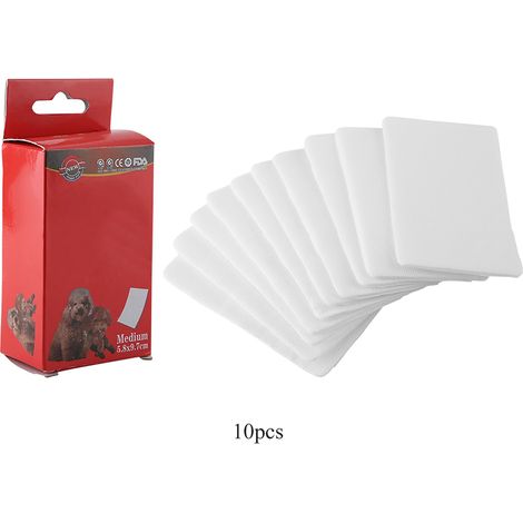 Culotte hygiénique jetable pour chiot, alèse imperméable et absorbante (Taille M, 10 pièces)