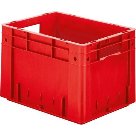 Contenitore  impilabile  LA-KA-PE  L400xP300xH270mm  - VTK  400/270-0  ROSSO. (1/2)