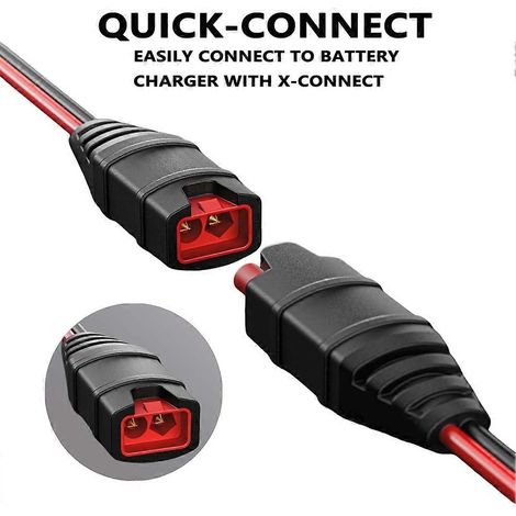 Lot de 2 connecteurs GC002 X-Connect pour chargeurs de batterie NOCO, cosses à œillet M6 XL, câble de charge d'entretien pour batteries intelligentes (1/5)