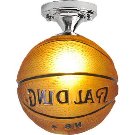 Decorative yellow football ceiling light, boy's bedroom light fixture, club bar ceiling light (1/3)