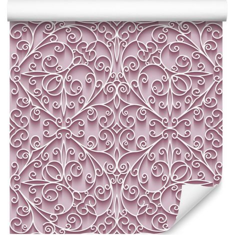 Papier peint à motif ornemental élégant pour salon et chambre 50x1000 cm (1/5)