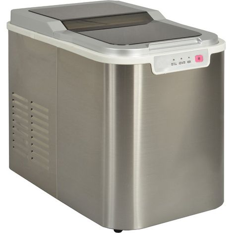 140w eismaschine 12kg / 24h mit automatischer edelstahlreinigung - Kitchen Chef - YT-E-005B1