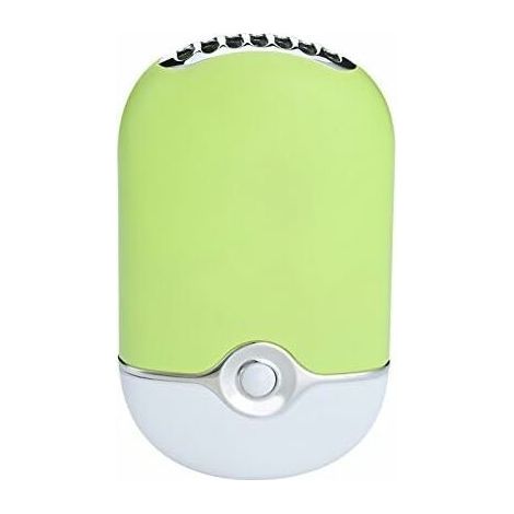 Sèche-cheveux portable - Vert. batterie Li-ion Ventilateur intégré de bureau Ventilateur de climatiseur rechargeable USB (1/4)